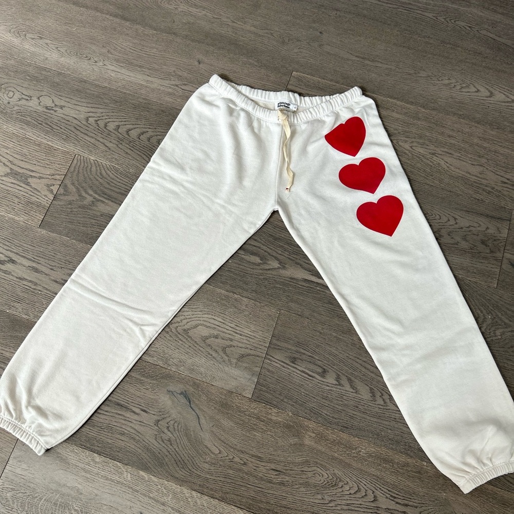 BNWOT sweatpants with hearts